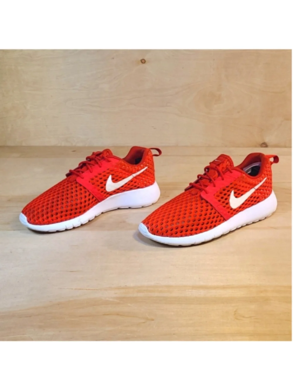 Nike Roshe One Mesh Red Flight Athletic Shoes Size 5.5Y/7 Womens 705485-601